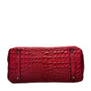 Classic Fashion Tote Handbag in Synthetic PU Leather with Crocodile Pattern