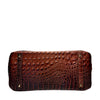 Classic Fashion Tote Handbag in Synthetic PU Leather with Crocodile Pattern