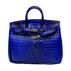 Classic Fashion Tote Handbag in Synthetic PU Leather with Crocodile Pattern