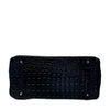 Classic Fashion Tote Handbag in Synthetic PU Leather with Crocodile Pattern